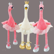 Load image into Gallery viewer, Swan Plush Toys Cute Flamingo Doll - Combo 2 Colors White And Pink 35 Cm