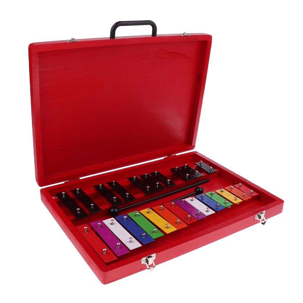 25 Tones Xylophone With 2 Mallets Percussion Musical Instrument