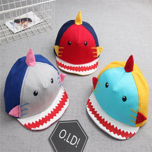 Load image into Gallery viewer, Baby Caps Cartoon Shark Girl Boys Cap Summer - Combo 4 Units