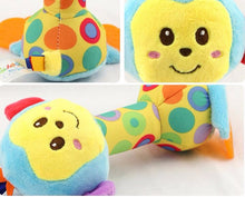 Load image into Gallery viewer, Cartoon Animal Sound Toys Bibi Stick Rattle Hand - Combo 5 Units