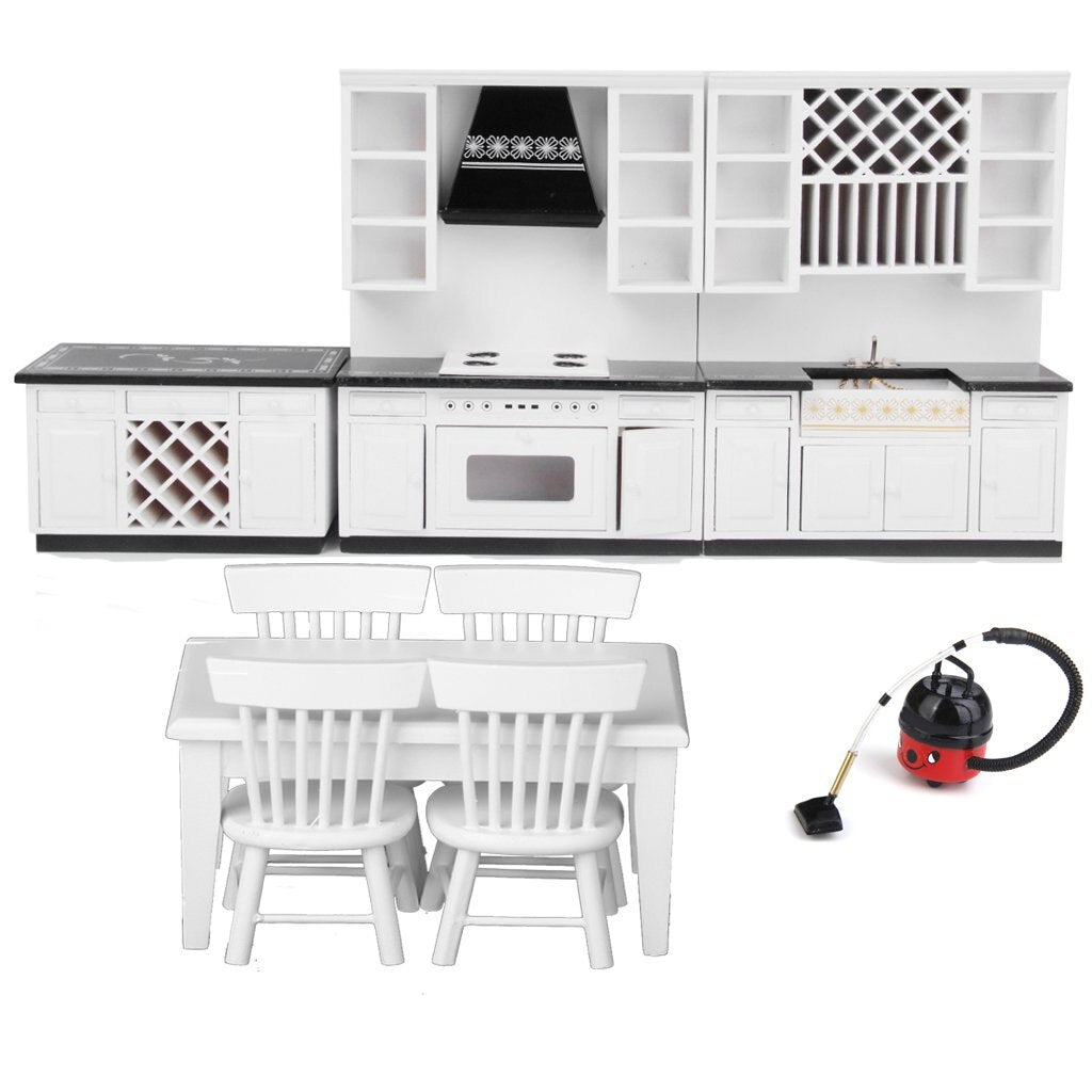 1.12 Dollhouse Kitchen Furniture Cabinet Vacuum Cleaner Table