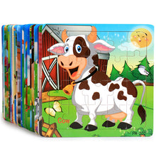 Load image into Gallery viewer, Educational Toy Wooden Animal Jigsaw Toys - Combo 5 Units