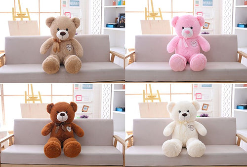110 Cm Soft Scarf Teddy Bear Plush Toys - Brown