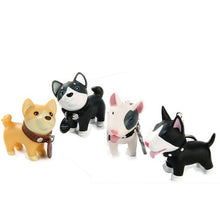 Load image into Gallery viewer, Pet Dog Puppy Keychain Lovely Cartoon Shiba Inu Police Dog Keyring - Combo 4 Dog Keychains