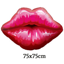 Load image into Gallery viewer, Heart Lips Foil Balloons Wedding Decorations Kiss Lip - Combo 5 Units