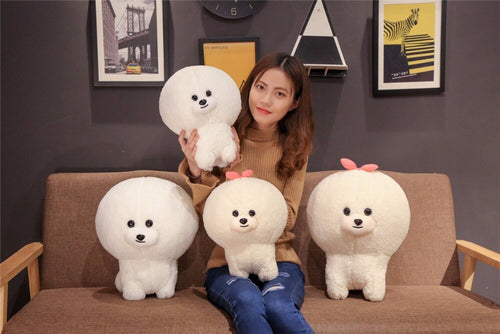 1Pc Super Lovely White Couple Bobby Dog Plush Toys