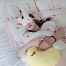 Load image into Gallery viewer, Kawaii Rabbit Eyeshade Plush Toys 15Cm - Combo 3 Different Emotions