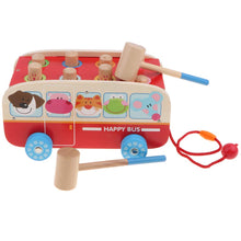Load image into Gallery viewer, 3 In 1 Pull Bus Car Toy Whack A Mole Game Fun