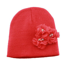 Load image into Gallery viewer, Solid Flower Knitted Crochet Wool Hats - Combo 5 Units