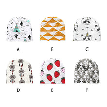 Load image into Gallery viewer, Baby Hats For Girls Boys Printting Cotton Knit Beanie - Combo 5 Units