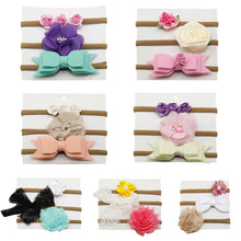Load image into Gallery viewer, 3Pcs/Unit Baby Girls Headwear Kids Elastic Flora - Combo 5 Units