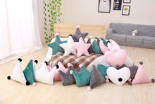 Load image into Gallery viewer, 1Pc Kawaii Heart Moon Star Triangle Crown Shape Plush Toy