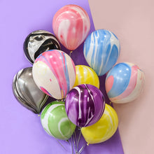 Load image into Gallery viewer, 10Pcs/Units  Wedding Decoration Balloons Agate Marble Balloon - Combo 5 Units