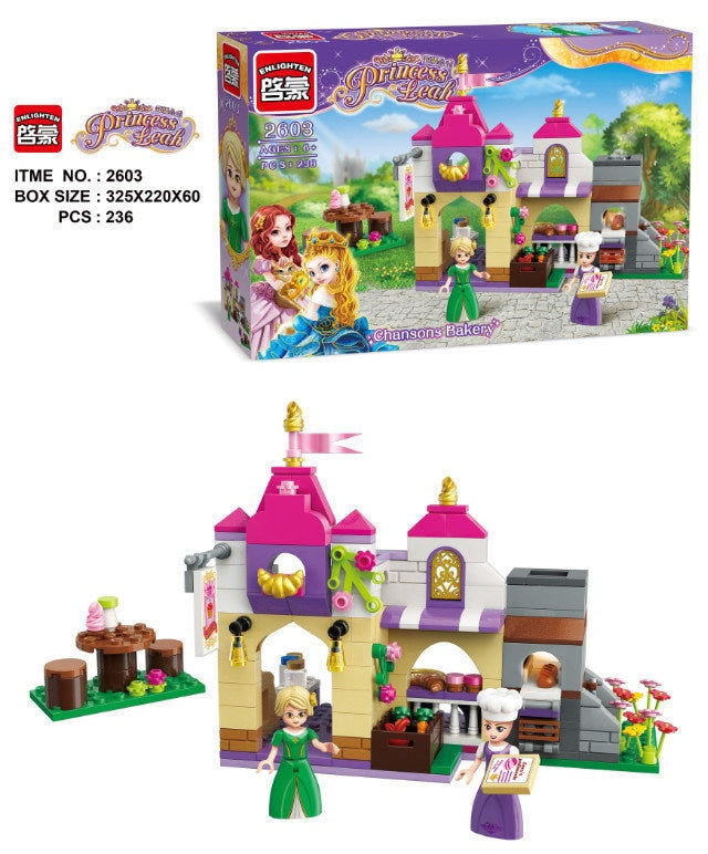 2603 236Pcs Girls Friends Princess Leah Chanson Bakery