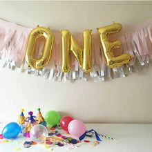 Load image into Gallery viewer, Rose Gold Oh Baby Wild One Letter Foil Balloons - Combo 5 Units