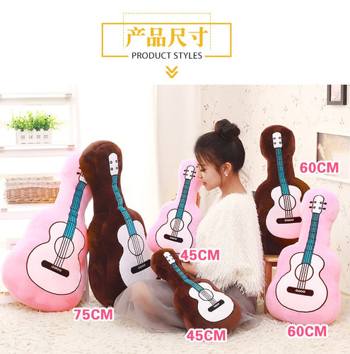 1Pc Huge Size Creative Guitar Plush Pillow