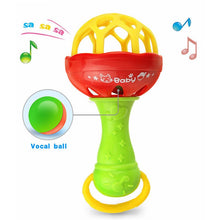 Load image into Gallery viewer, Baby Rattles Random Color Baby Plastic Bell Toy - Combo 5 Units