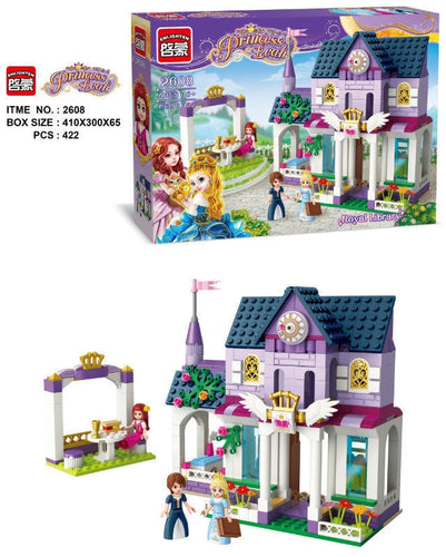 2608 422Pcs City Girls Royal College Building Blocks Sets