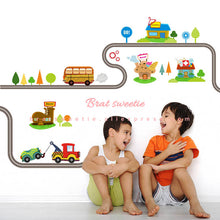 Load image into Gallery viewer, Highway Track Cartoon Cars Wall Stickers - Combo 5 Units