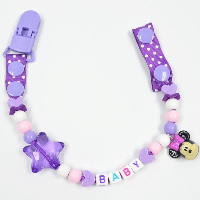 Cute Baby Pacifier Candy Mushroom Pattern Clips - Combo 5 Units