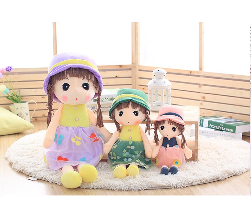 1Pc 60 90Cm Big Blonde Girl Plush Toy