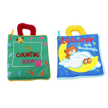 Load image into Gallery viewer, 2Pcs Soft Cloth Books Animals Book