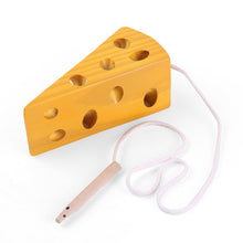 Load image into Gallery viewer, Wooden Education Baby Kindergarten Mouse Thread Cheese 1 - Combo 5 Units