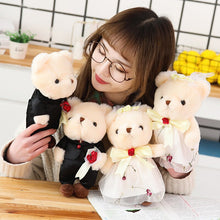 Load image into Gallery viewer, 2Pcs Lots 28Cm Kawaii Couple Teddy Bear Couple Plush Toy