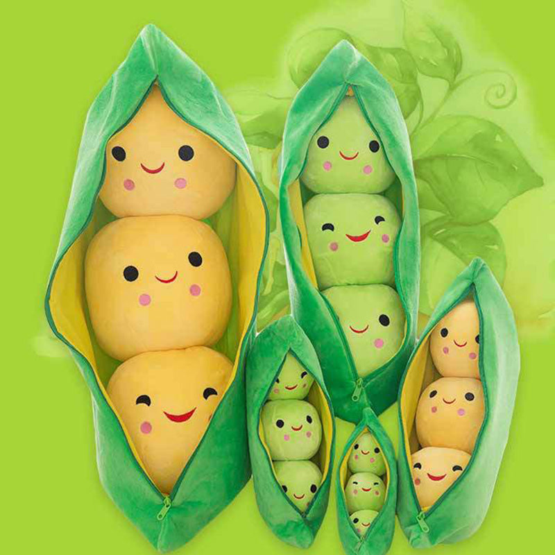25Cm Cute Pea Stuffed Plant Doll Baby Plush Toy