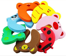 Load image into Gallery viewer, Baby Kids Safety Door Stopper Carton Animal 5Pcs/Units/Set - Combo 5 Units