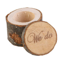 Load image into Gallery viewer, Rustic Wedding Ring Box Bearer Wooden - Combo 5 Units