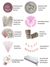Load image into Gallery viewer, Unicorn Party Disposable Plates Cup Tablech - Combo 5 Units