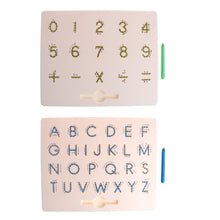 Load image into Gallery viewer, 2 Set Magnetic Number Alphabet Drawing Board With Pen