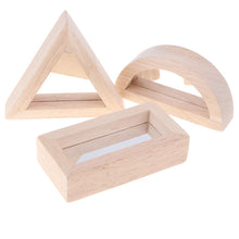 Load image into Gallery viewer, 24 Pcs Wooden Geometric Mirror Building Blocks