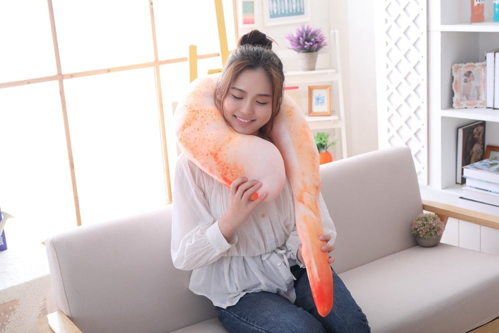 100 Cm Plush Novelty Shrimp Meat