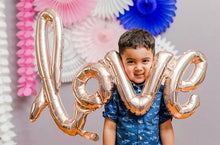Load image into Gallery viewer, Love Foil Helium Balloons Rose Gold Letter Balloon - Combo 5 Units