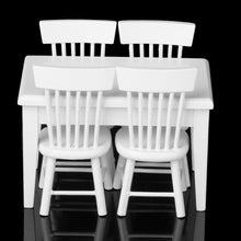 Load image into Gallery viewer, 1.12 Scale Dollhouse Furniture Table Chair Dishes Tableware