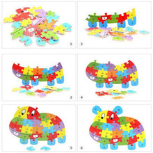 Load image into Gallery viewer, Wooden Animal Letter Jigsaw Toys - Combo 5 Units