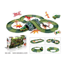 Load image into Gallery viewer, 157Pcs Diy Assembly Car Track Dinosaur Model