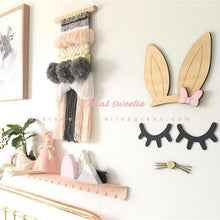 Load image into Gallery viewer, Nordic Style Cartoon Wooden Eyelash Closed Eye - Combo 4 Units