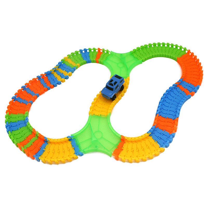 115Pcs Diy Stunt Track Car Variety Rail Car Track