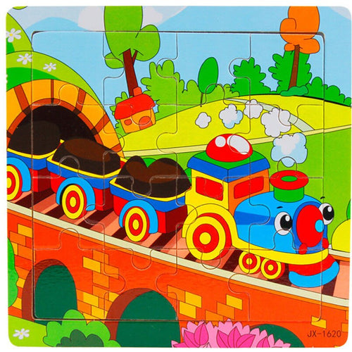 Wooden Cartoon Jigsaw Toys Kids - Combo 5 Units