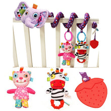 Load image into Gallery viewer, Toy Baby Stroller Comfort Stuffed Animal Rattle - Combo 3 Units