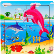Load image into Gallery viewer, Wooden Animal Jigsaw Toys Kids - Combo 5 Units