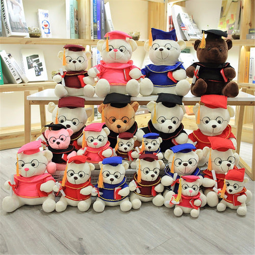 20Cm Cute Doctor Bear Graduated Bear Plush Toys