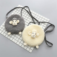 Load image into Gallery viewer, Combo 2 Girls Kids Plush Backpacks Sheep Pattern Mini