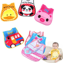 Load image into Gallery viewer, Cartoon Pattern 3 Layer Toddler Lunch Bibs Burp Chs - Combo 9 Units