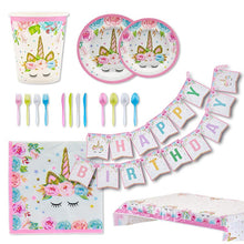 Load image into Gallery viewer, Unicorn Party Disposable Tableware Set - Combo 5 Units