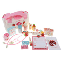 Load image into Gallery viewer, 28Pcs Simulation Wooden Medical Tools Doctor