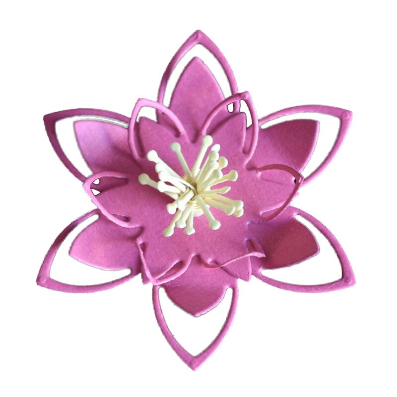 Metal Cutting Dies For Scrapbooking 3D Paper Flowers - Combo 5 Units